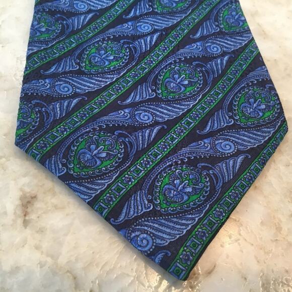 ANTHIME MOULEY SILK TIE - Picture 1 of 8
